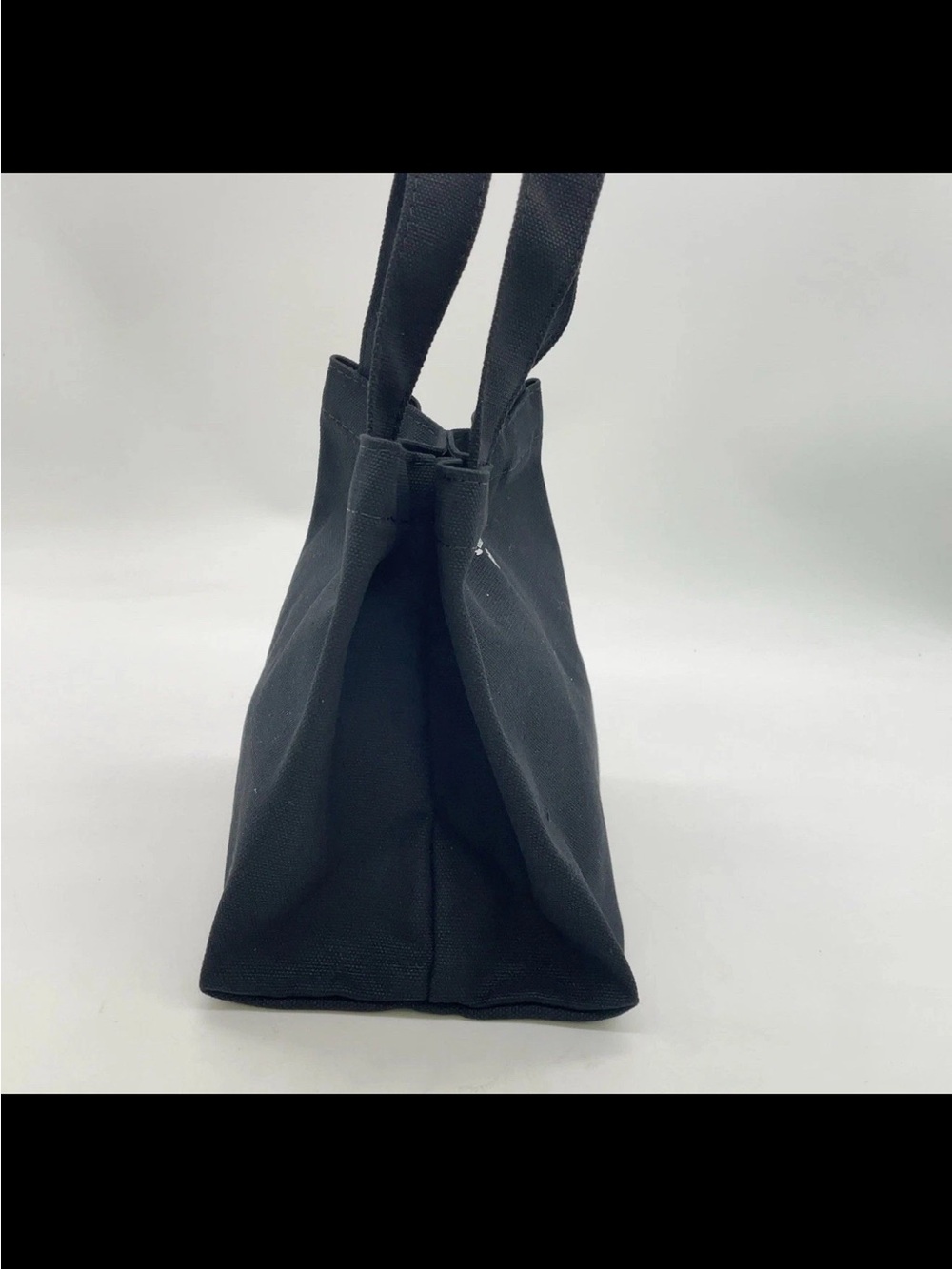 Prada Milano GWP Black Canvas Logo Tote Small Nylon Tote with Top Handles - Picture 8 of 10